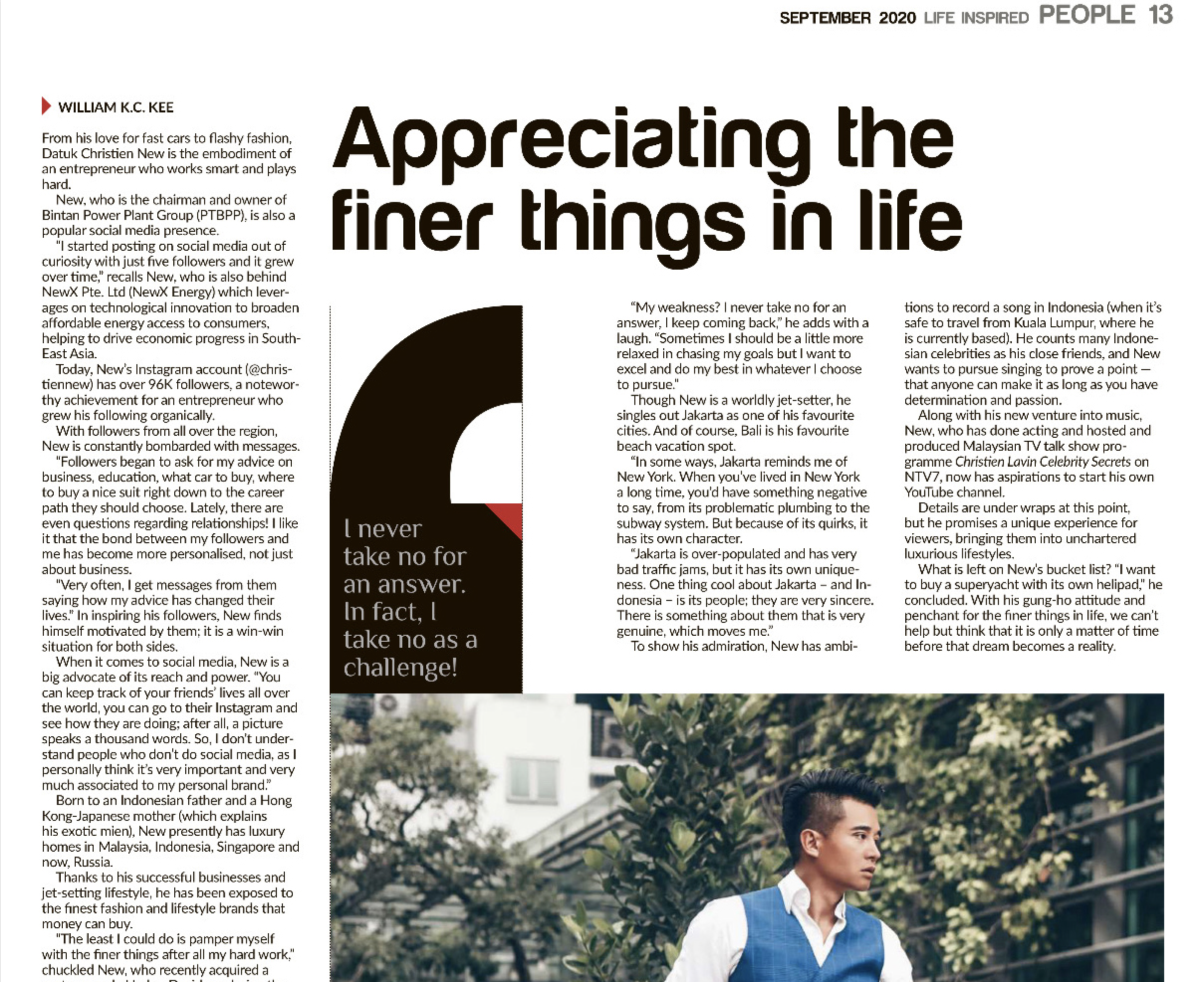 Star Paper – Inspired Section – Appreciating the finer things in life